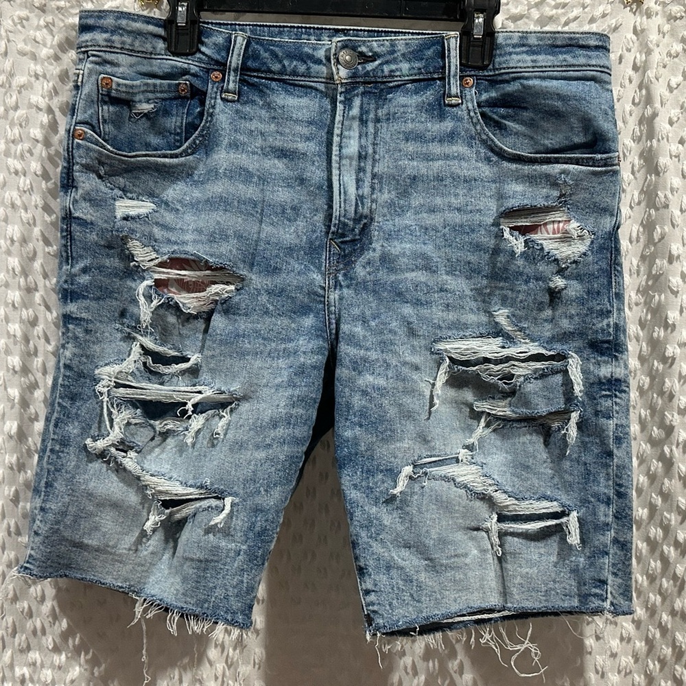 Distressed Denim Men Shorts